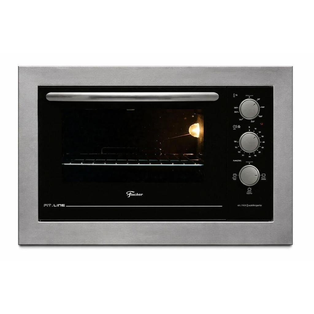 Forno Fischer Fit Line 48L de Embutir com Grill e Timer para Cozinhas Compactas