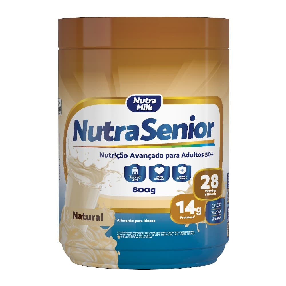 Nutra Senior Adulto 50+ Complemento Alimentar 800g - 28 Vitaminas e Minerais