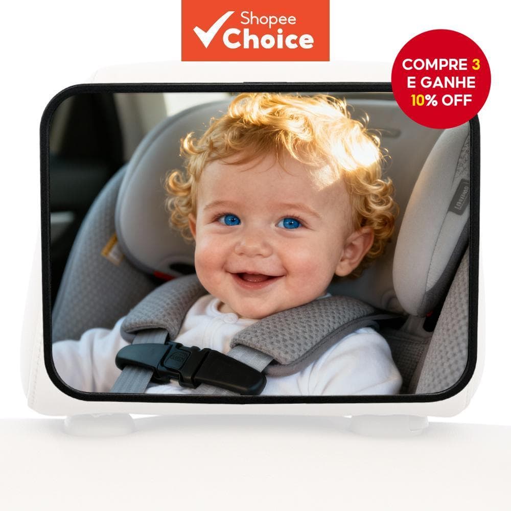 Espelho Retrovisor Para Assento De Carro De Bebê-Parte Ampla E Transparente Assentos Ajuste Universal