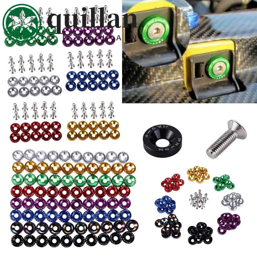 Fender QUILLAN Parafusos Modificados Para Carro , Alumínio , Estilo De-Choque Motor , M6 , De Placa De Licença