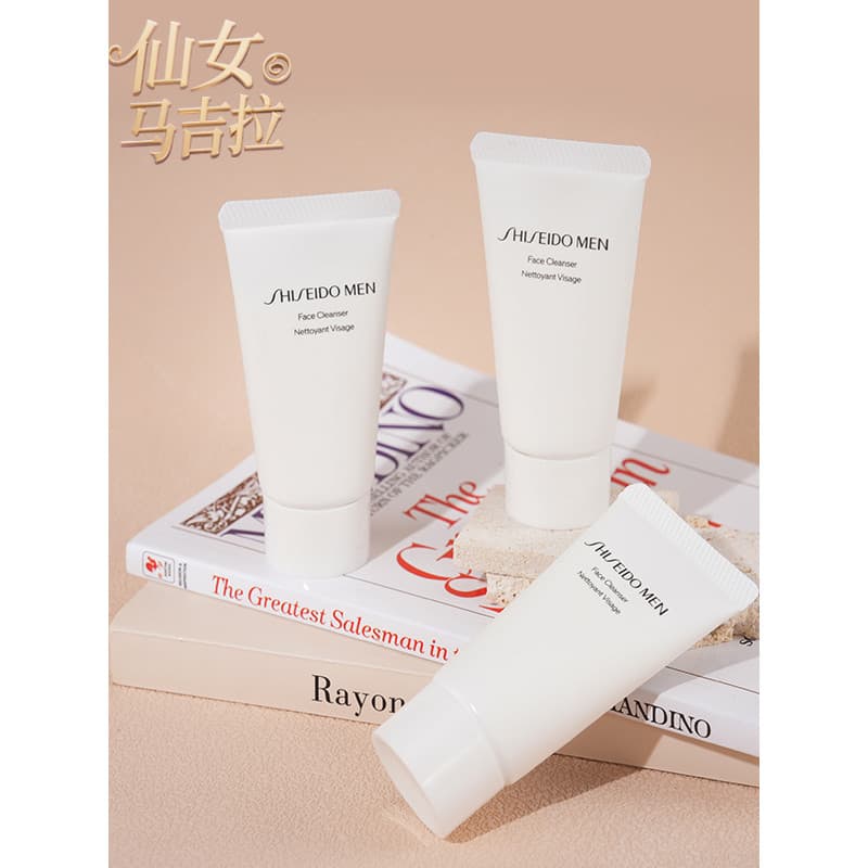 Genuíno Shiseido Novo Creme de Limpeza Masculino 30ml Amostra Hidratante Refrescante Controle de Óleo Espuma de Limpeza 