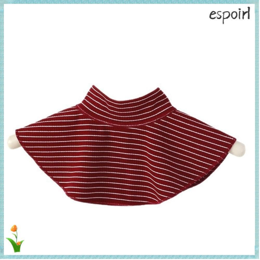 Xale ESPOIR , Gola Falsa Com Listras Quentes , Cachecol Tubo Removível Outono Inverno