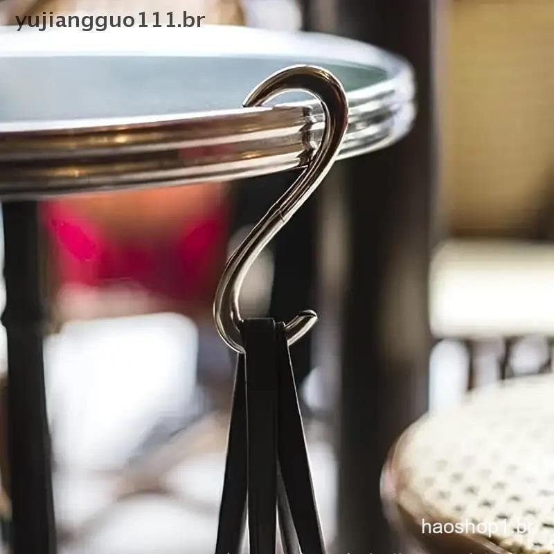 # Novo Liga De Zinco Metal Em Forma De Coração Pendurado Saco Fivela Giratória Dobrável Bolsa Gancho .