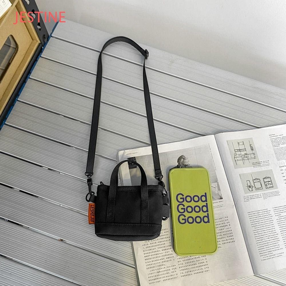 JESTINE Pingente De Bolsa De Moedas De Nylon , Carteira Masculina Portátil Porta-Cartões , Organizador De Cartão Bancári