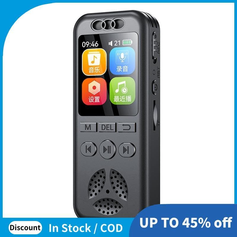 Gravador De Voz Digital MP3 Player HD Redução De Ruído WAV De Áudio Dispositivo De Gravação De Negócios Portátil De Um B