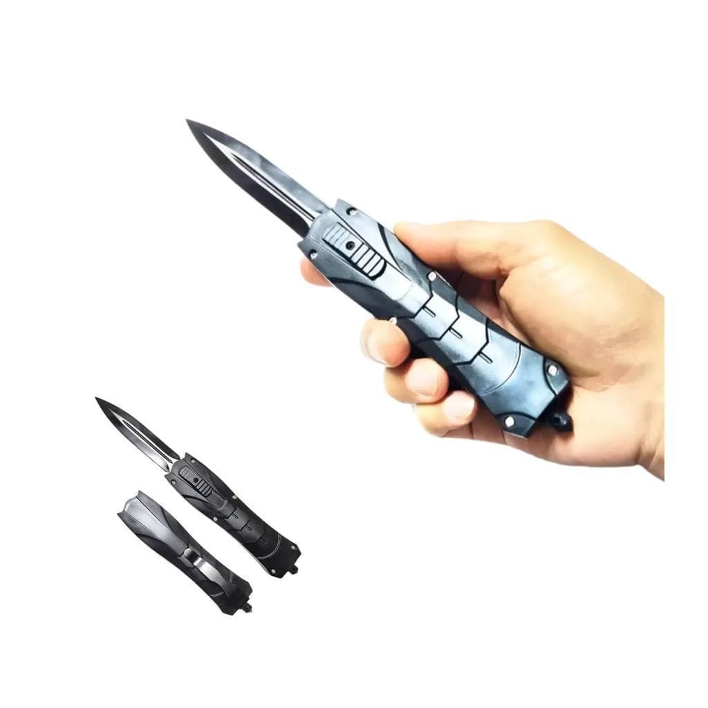 Faca para Pesca e Camping Automático Abertura Frontal Resistente 23 cm