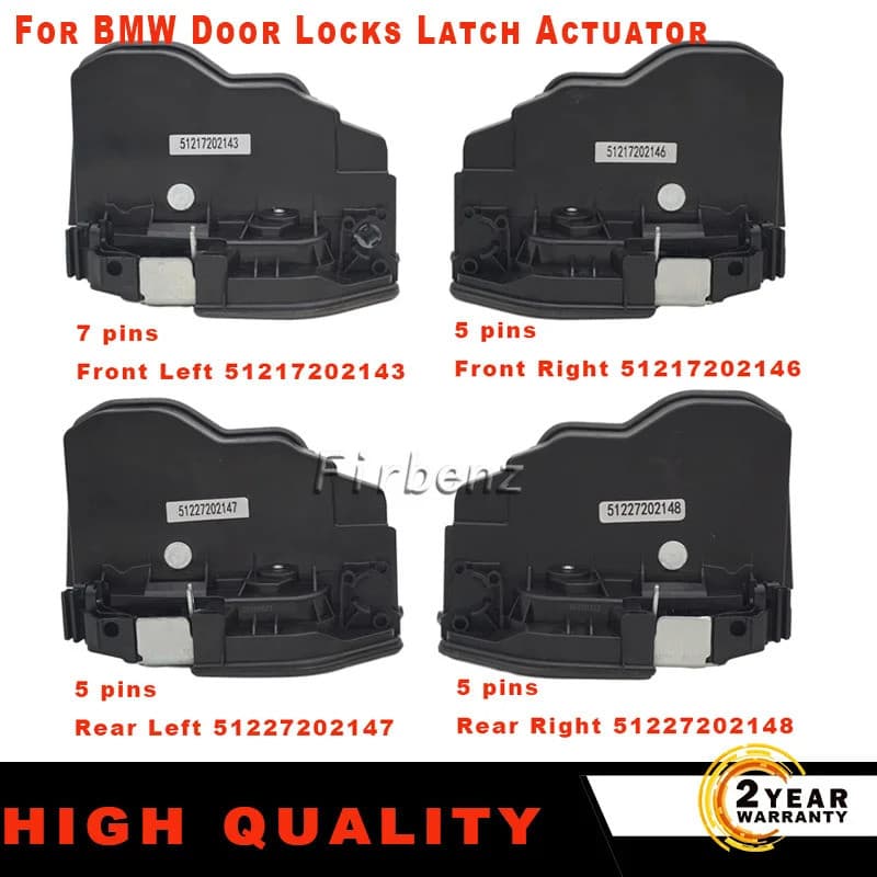Atuador De Trava De Fechadura Elétrica Dianteiro Traseiro Esquerdo Direito Para BMW X6 E60 E70 E90 51217202143 512172021