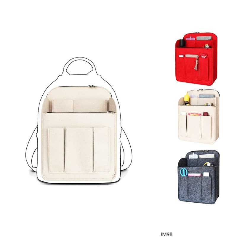 JM9B-Inserção Organizadora De Mochila Com Vários Bolsos De Grande Capacidade , Bolsa De Armazenamento Interna De Materia