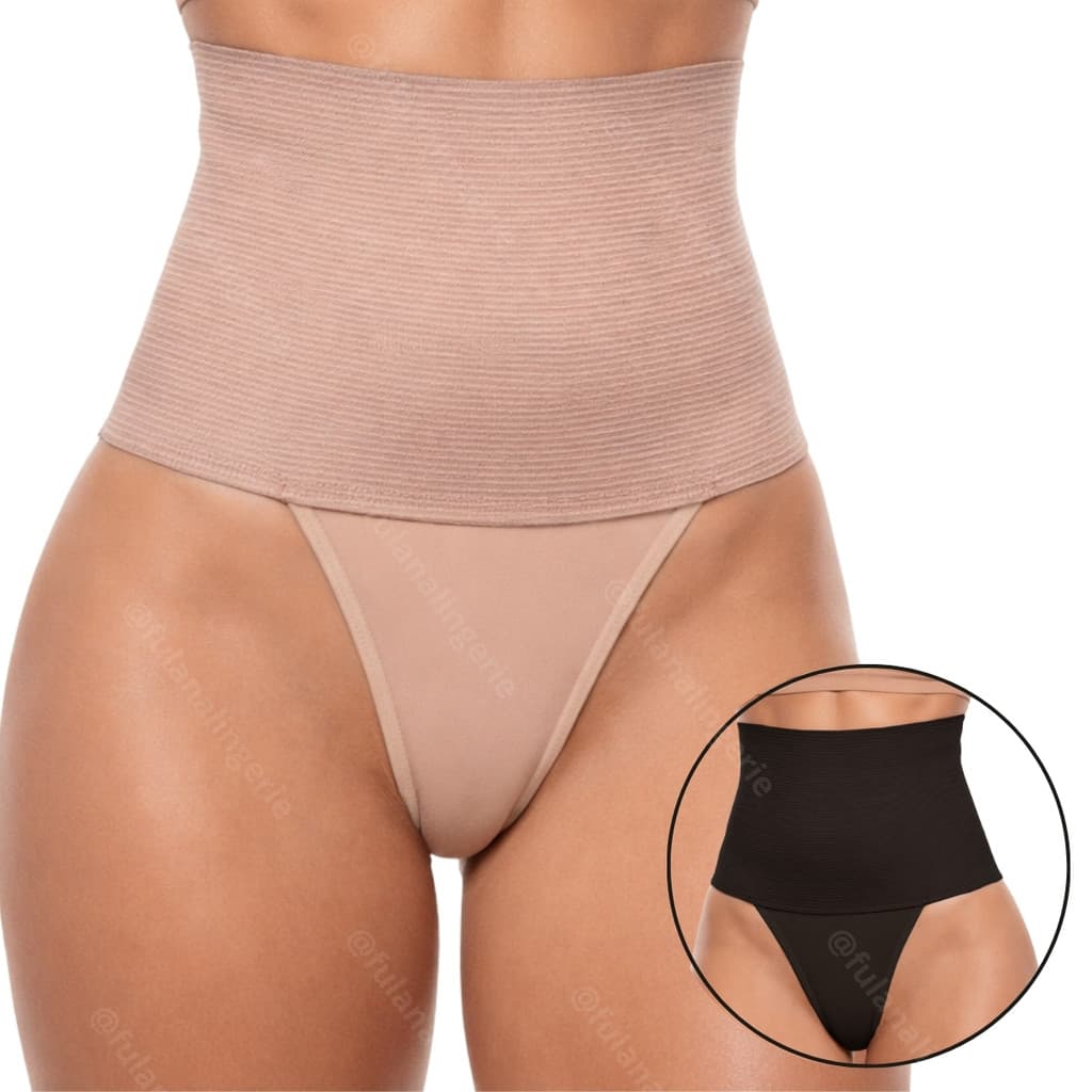 Calcinha Cinta Modeladora Cintura Alta 18cm Reduz Medidas Compressão - Cinta18