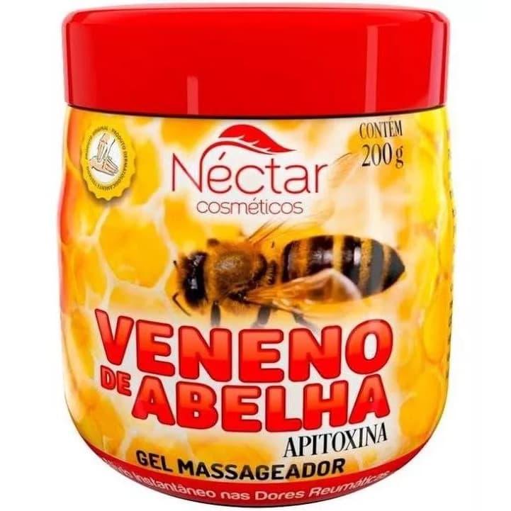 01 Gel Massageador Abelha Néctar Pote 200ml