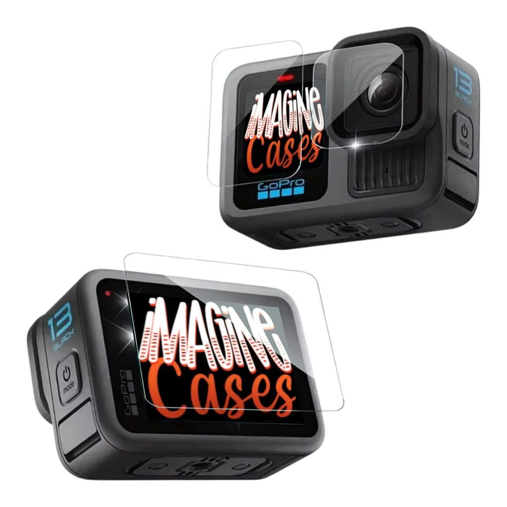 Kit 3 Películas Vidro Temperado Proteção Lente e Tela GoPro Hero 13 Black Anti Risco Fácil Aplicação