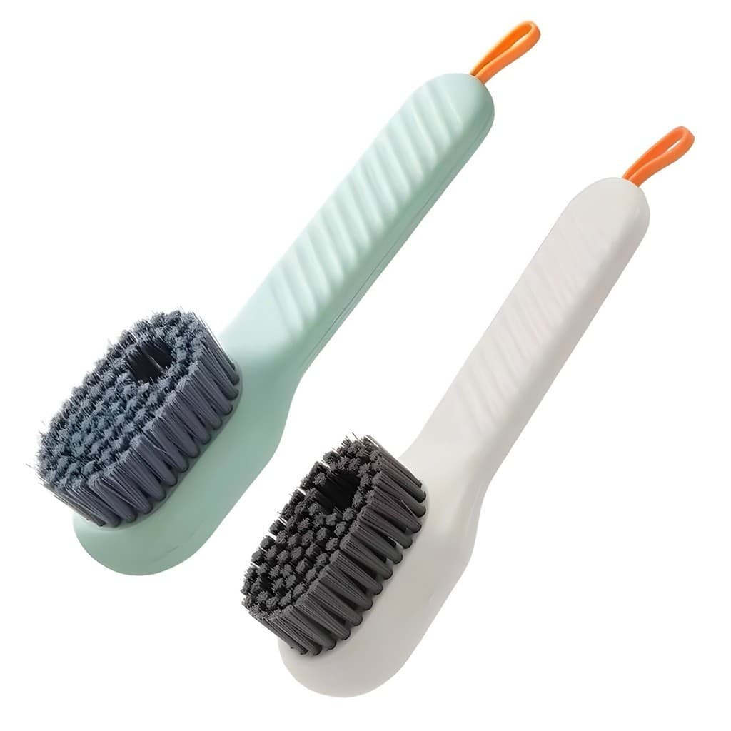 Escova Limpa Sapato Com Dispenser De Sabão Escova Multiuso Para Limpeza