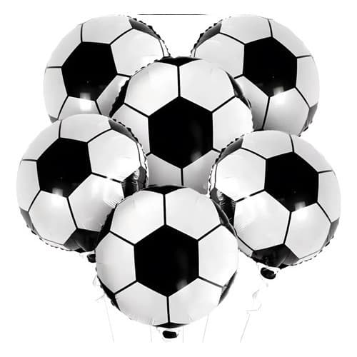 5/10/15 Balão 43cm Metalizado Bola De Futebol Grande