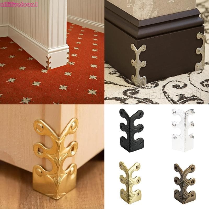 allilivefoua1 Protetores Canto Rodapés Latão Elegantes Para Decorações