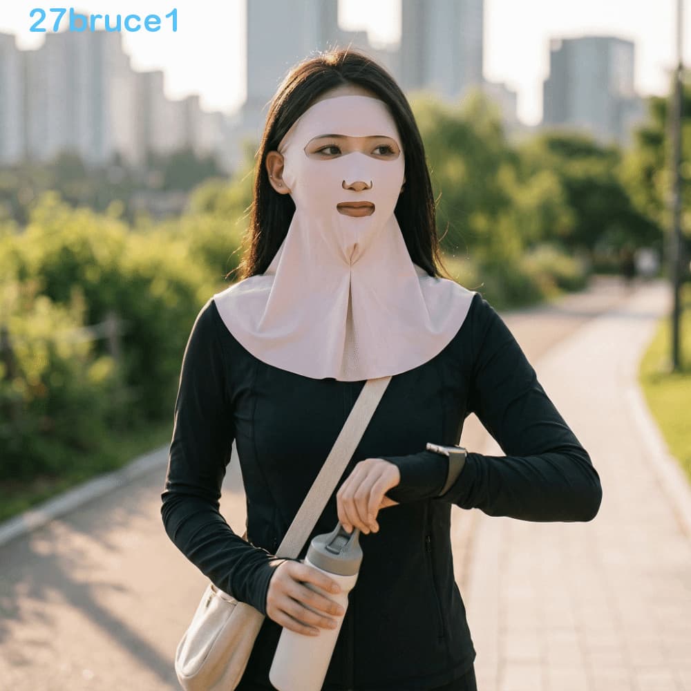 BRUCE1 Capa Facial Completa , Protetor Leve E Respirável , Máscara De Proteção Solar UV