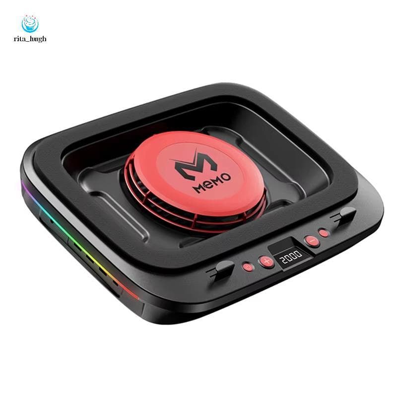 Memo FL08 Almofada Refrigeradora Para Laptop , Suporte De Resfriamento De Vento Forte , Base De , Poderoso Ventilador , 