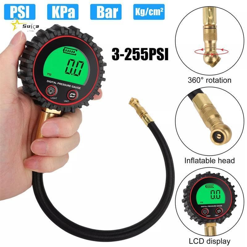 Awhrtwb Display Digital Medidores De Pressão De Ar Dos Pneus LED Balight Veículo Testador Monitoramento Inflação Manomet