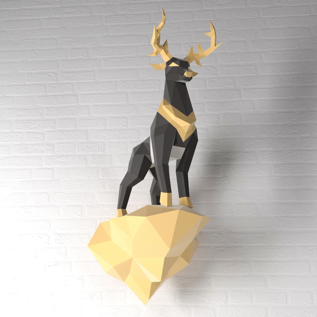 Molde de papel tridimensional MOMO 100 cm Takaiwa Shanglu Sala de estar Quarto Entrada Shopping Grande suspensão de pare