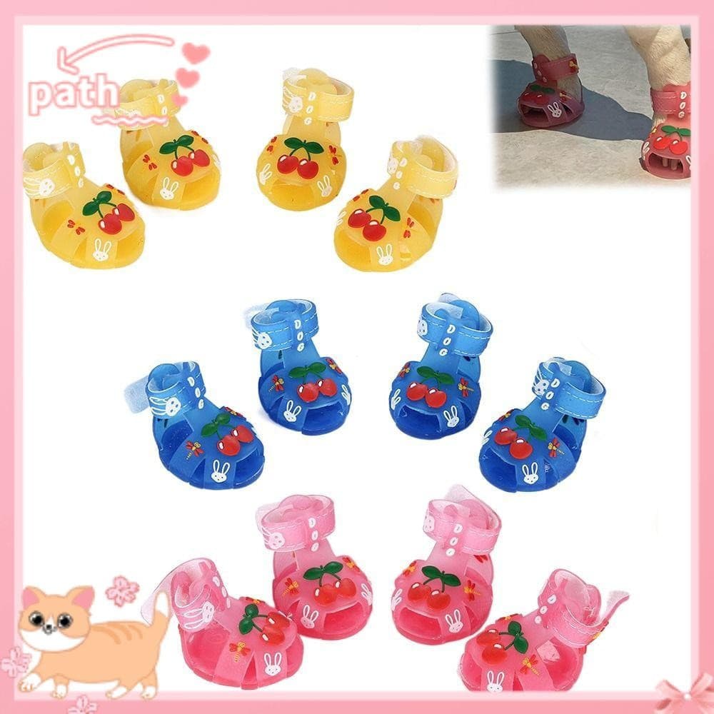 PATH Pet Jelly Shoes , Sapatos Respiráveis E Legais Para Animais De Estimação , Estilo Silicone , Vários Tamanhos Cães G