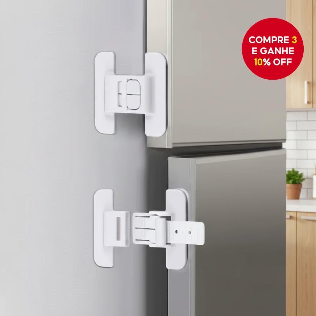  2 Unidades de Trava de Segurança para Geladeira e Armário, Travas Antiabertura, Presente de Natal
