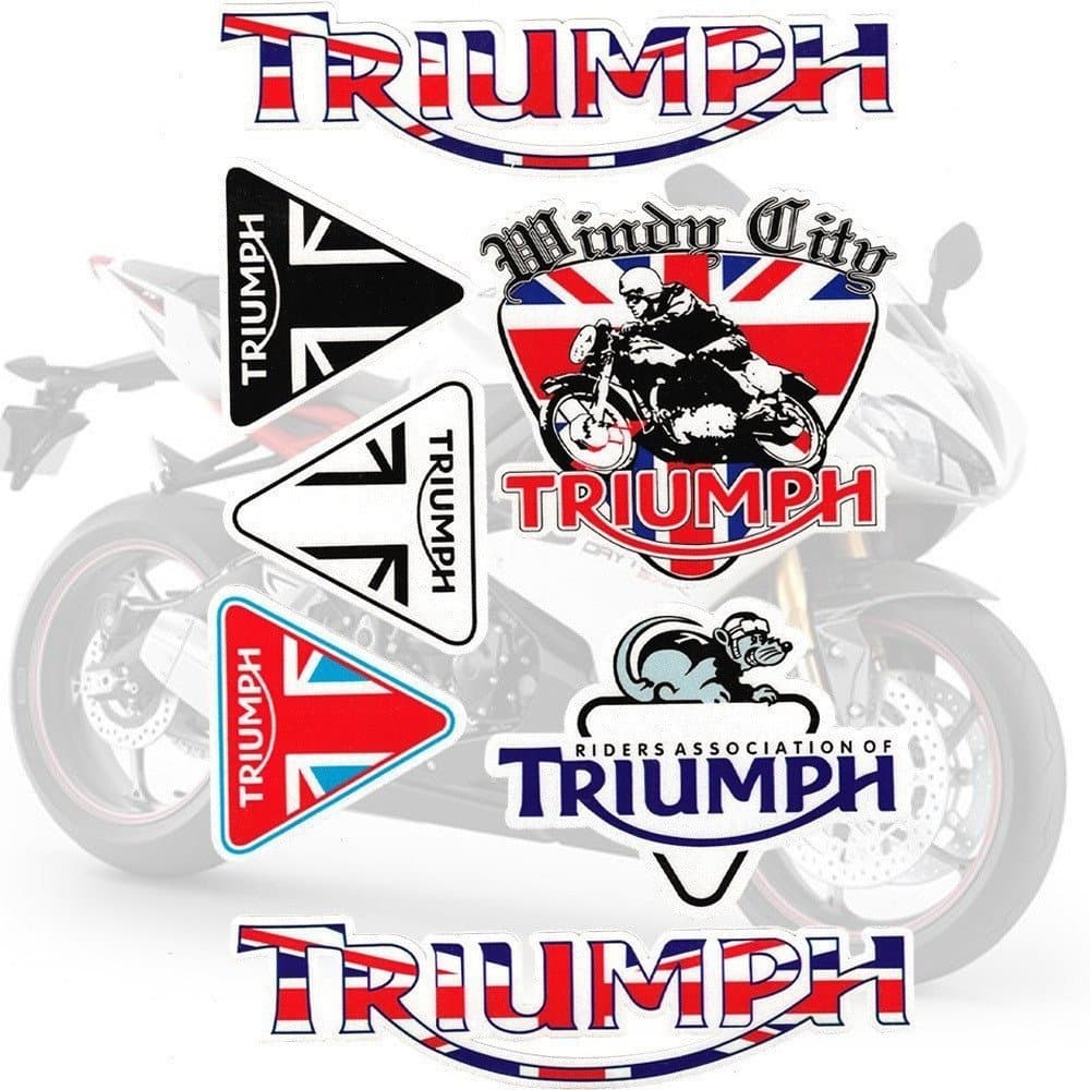 Adesivo Refletivo para Capacete Triumph UK, Adesivo para Corpo de Motocicleta, Impermeável