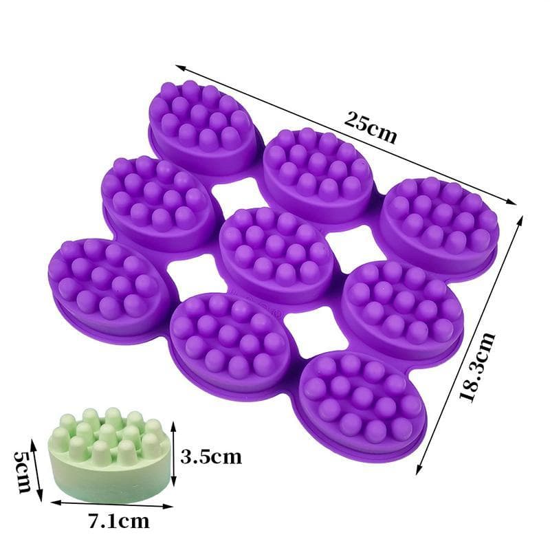 Molde De Sabão De Silicone 3d , Forma De Massagem Para , Ferramenta De Fabricação , Oval De Spa , Acessórios De Artesana
