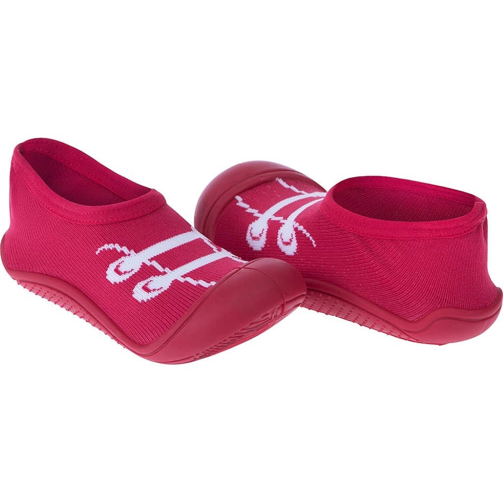 Meia Com Sola Cano Baixo Vermelho Tamanho 17 73690 Pimpolho