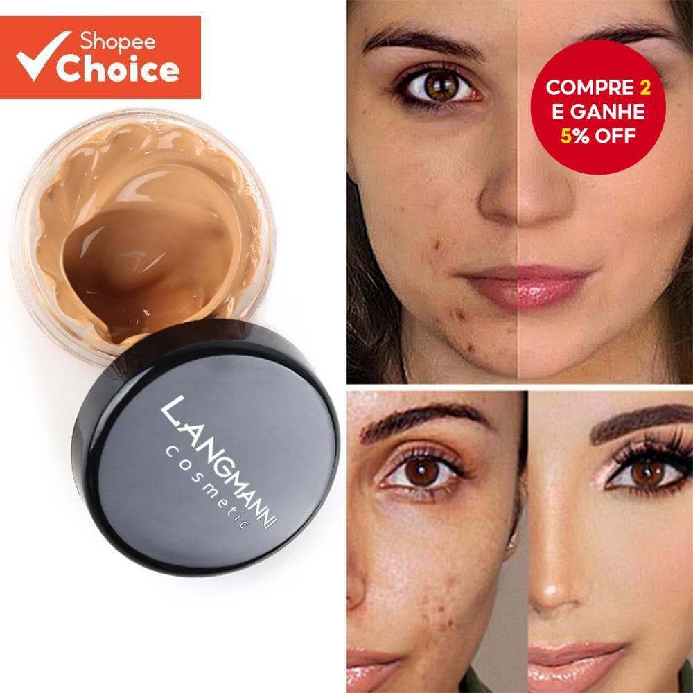 Langmanni 12ml Creme Base Corretivo Hidratante-Ilumina O Tom Da Pele , Longa Duração