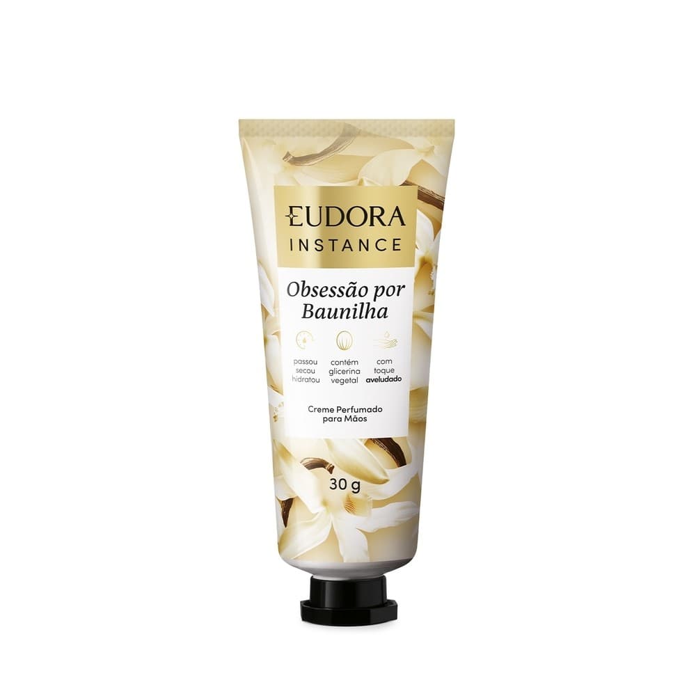 Eudora Instance Creme Perfumado para Mãos Baunilha 30g