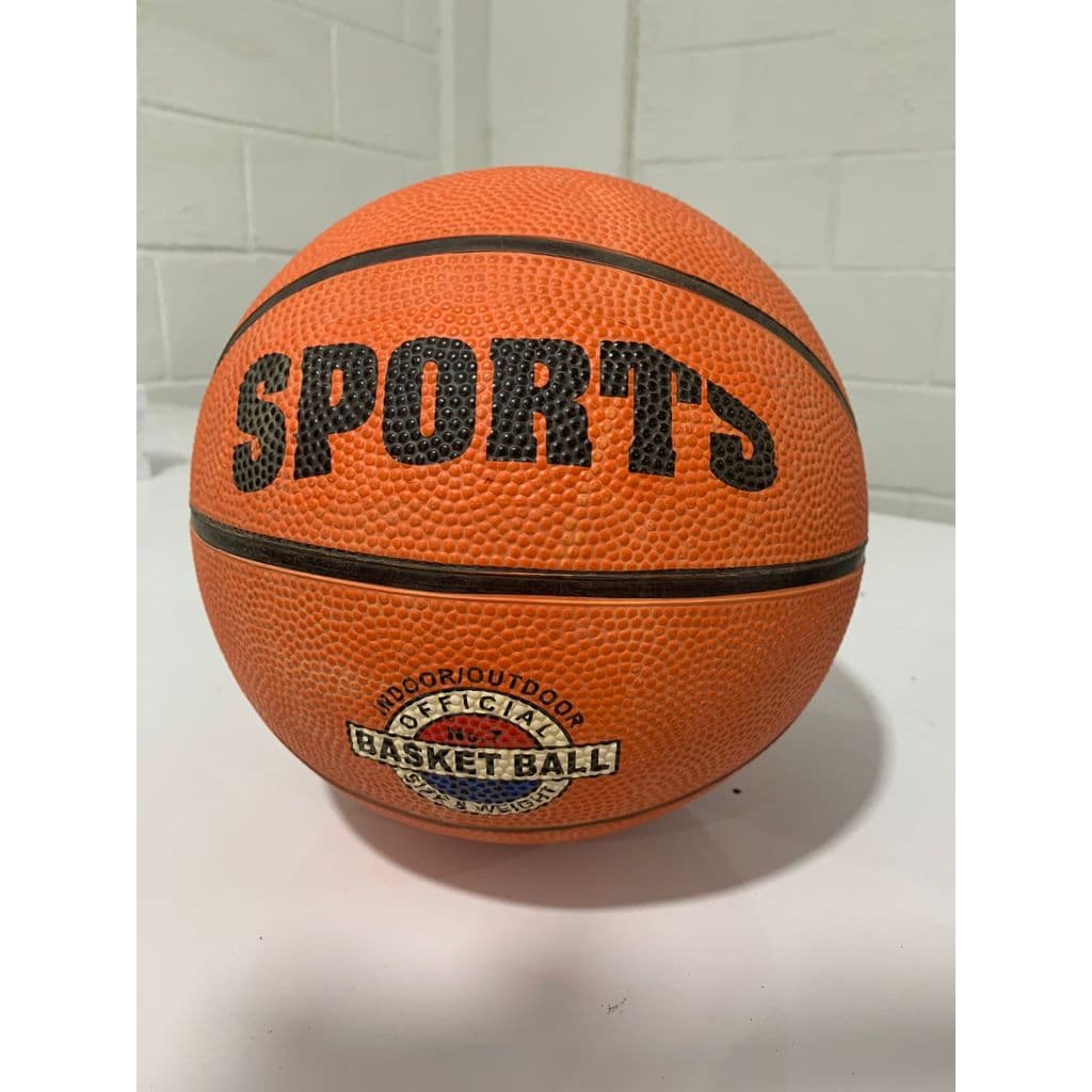 Bola De Basquete Sports Oficial Indoor Outdoor Borracha Antiderrapante Tamanho 7
