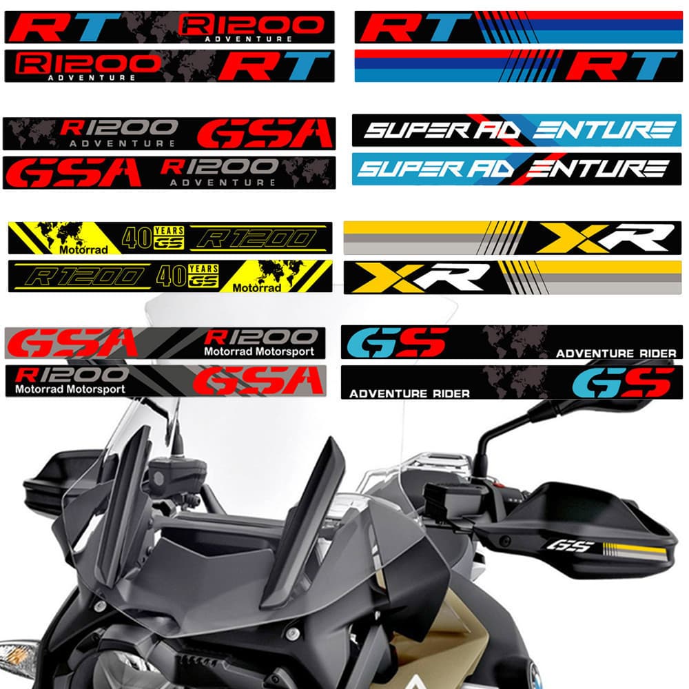 Decalques Refletivos Para Proteção De Mão De Motocicleta , Adesivo Corpo De-Brisa BMW R1200/1250GS F850/750GS , Acessóri
