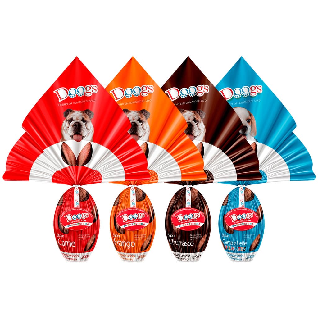Ovo de Pascoa Para Cães filhotes Sabores 200gr