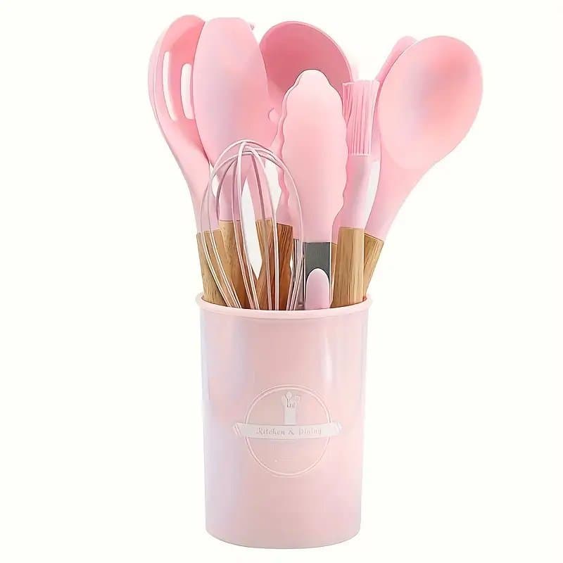 12 Pcs UtensíLios De Cozinha - Leve E FáCil De Usar, Isolamento TéRmico Anti Queimadura Seguro Promoção