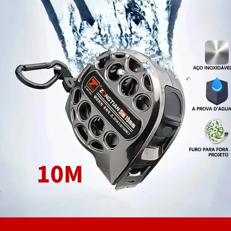 Fita Métrica De Aço Inoxidável de Alta Precisão 3/5/7,5/10m–Durabilidade Para Medições Profissionais