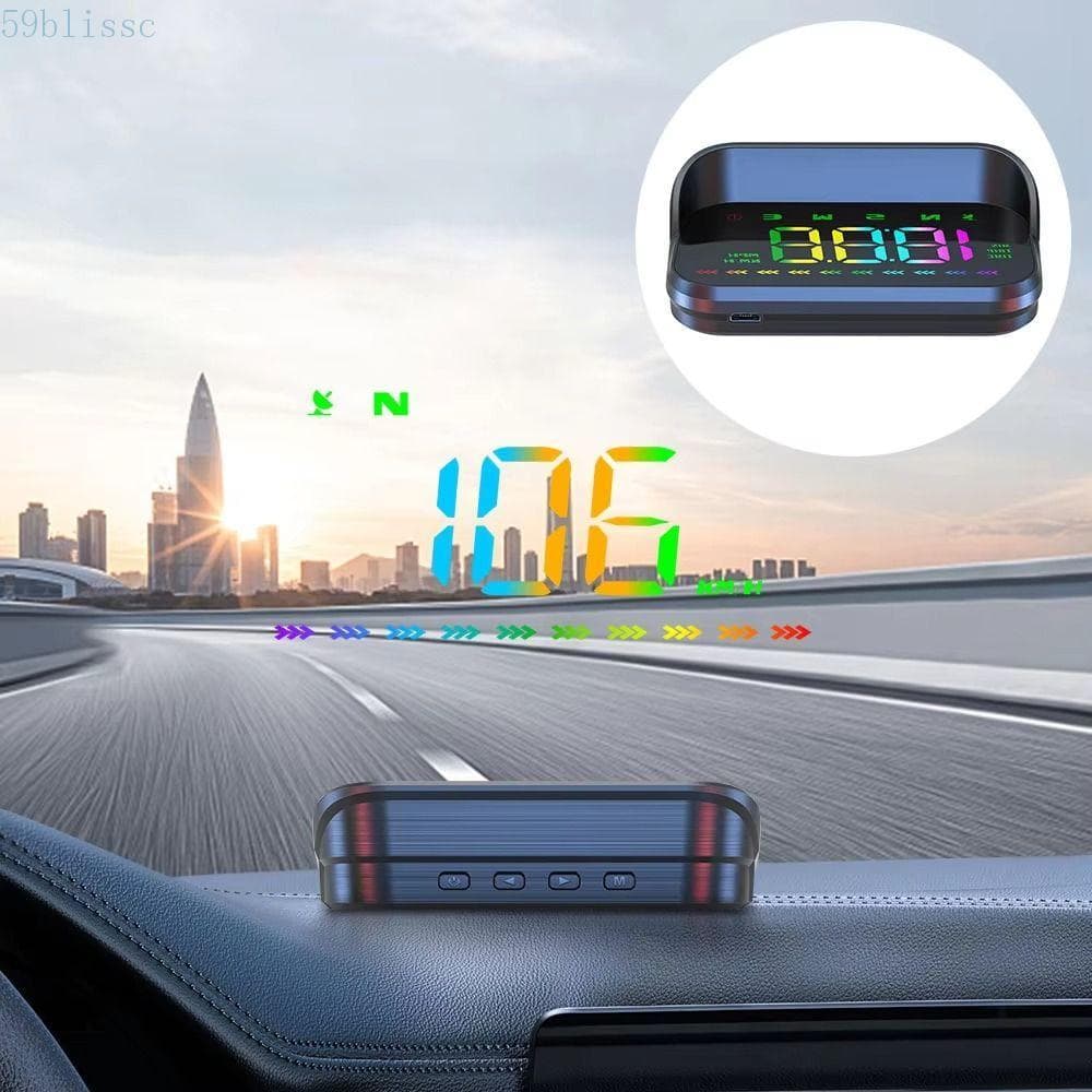 BLISSC Car Head Up Display , Velocímetro Digital Universal HUD , Projetor Portátil De Pára-Brisa Detector KMH/MPH
