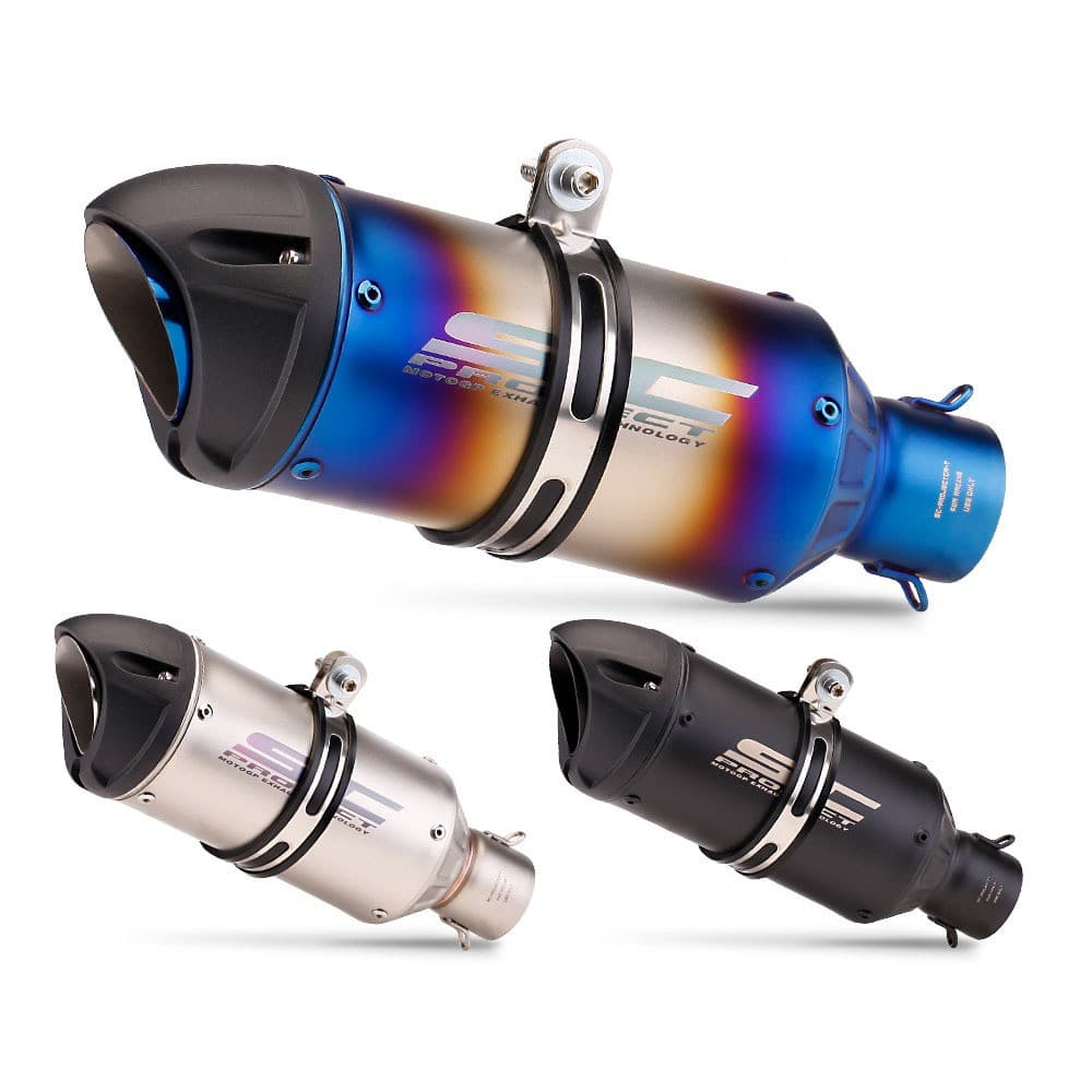 Silenciador de Escape Universal SC Project de 51mm com DB Killer para Ninja250 MT03 ZX25R MT07 Z400 GSXR600 JXXD