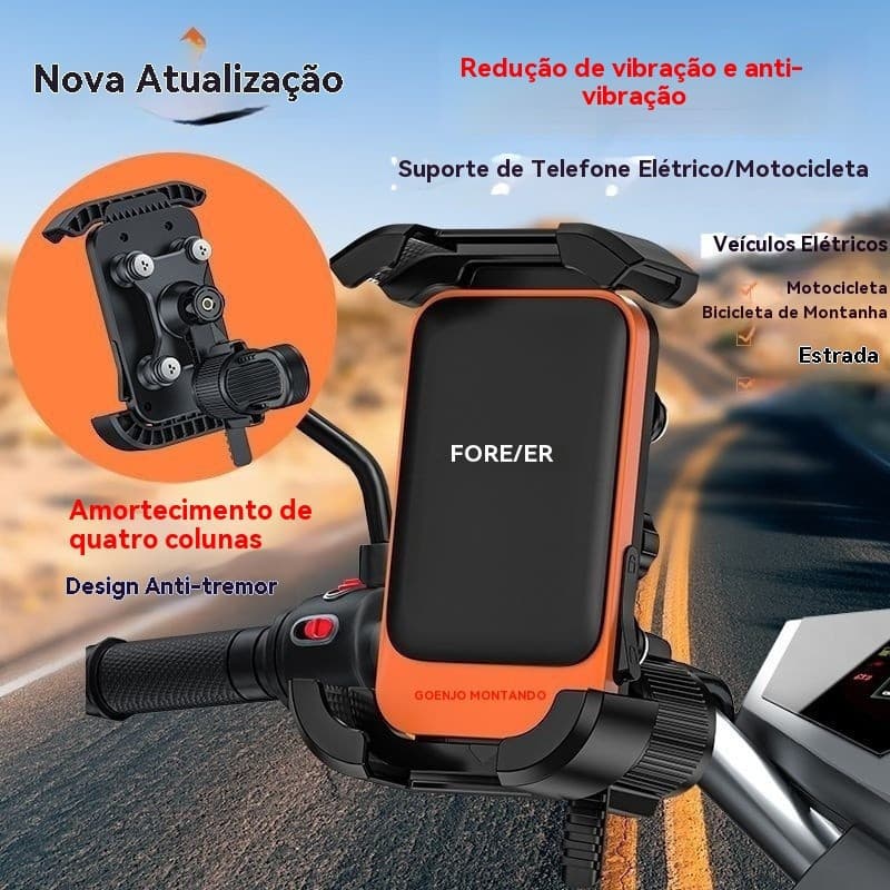 Suporte de celular para veículos elétricos, modelo 2025, antivibração, para navegação em motocicletas elétricas e bicicl