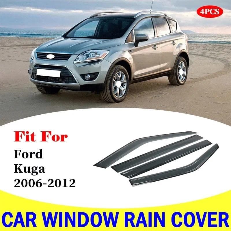 Para Ford KUGA 2006-2012 Viseira Da Janela Do Carro Escudo De Chuva Defletores Toldo Guarnição Capa exterior Acessórios