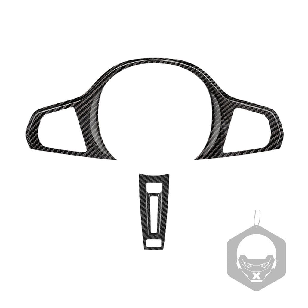 Adequado para BMW/F90M5X3MX4M ID6 18-19 placa de cobertura de volante Dimensional de carbono modificação Interior do car