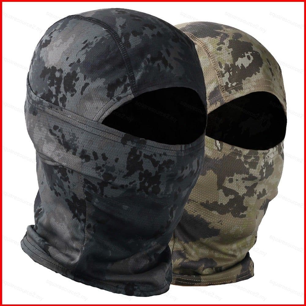 SQ2 Feminino/Masculino Camuflagem Balaclava Tático Motocicleta Máscara Facial Esportes Ao Ar Livre Paintball Airsoft
