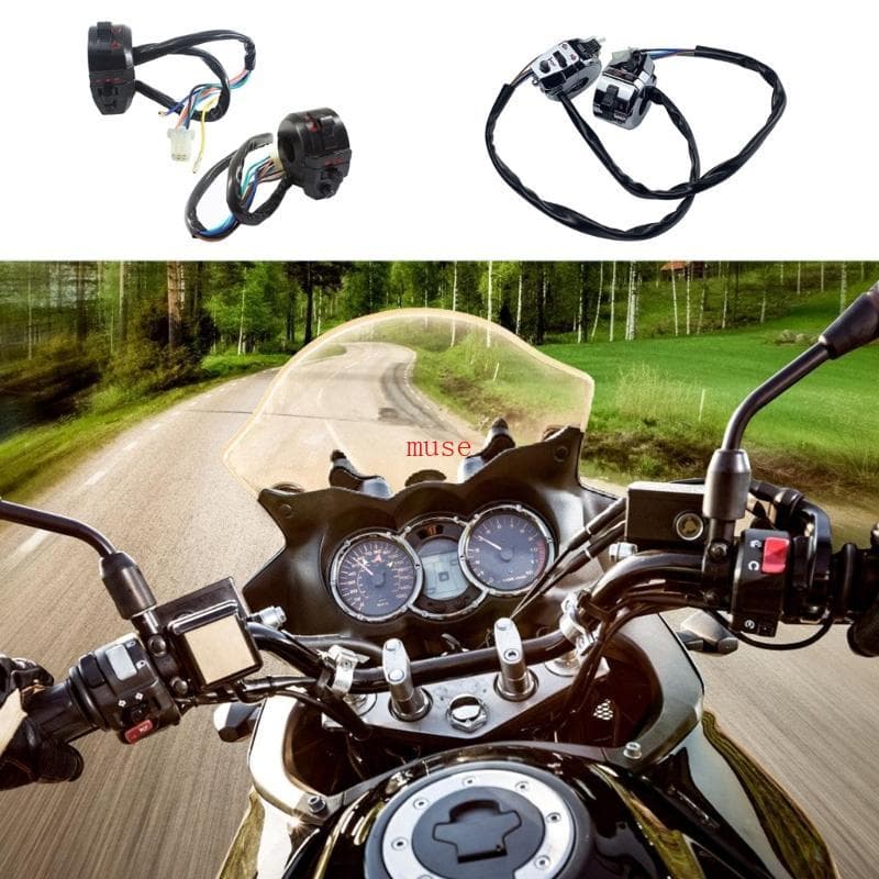 Conversor Interruptores Para Motocicleta, Universais Elétrico Alumínio Luzes E Buzinas