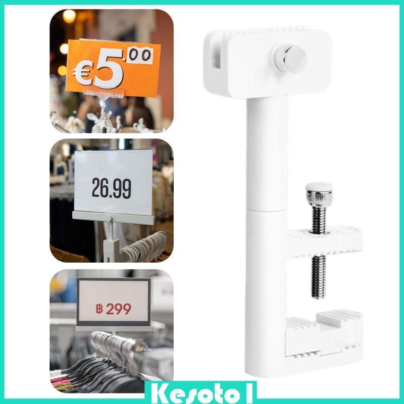 [Brkesoto1] Suporte De Sinal Braçadeira Preços Tag Display Clip Sinais De Mercadoria Clipe De Rack De Roupas Prático E R