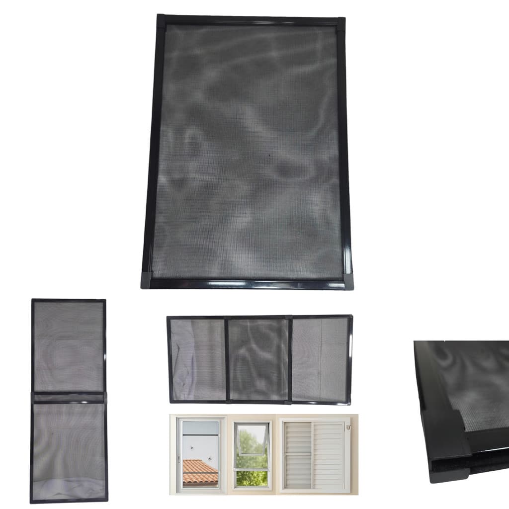 Tela Mosquiteira Regulável p/ Janela Casa Apartamento Preta