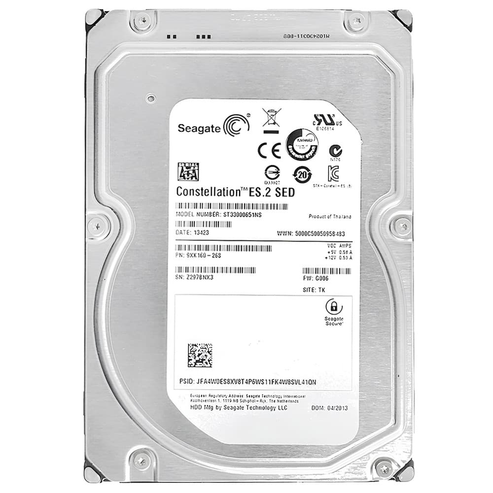 HD SATA 3TB 3.5 Seagate Constellation Es.2 - St33000651ns