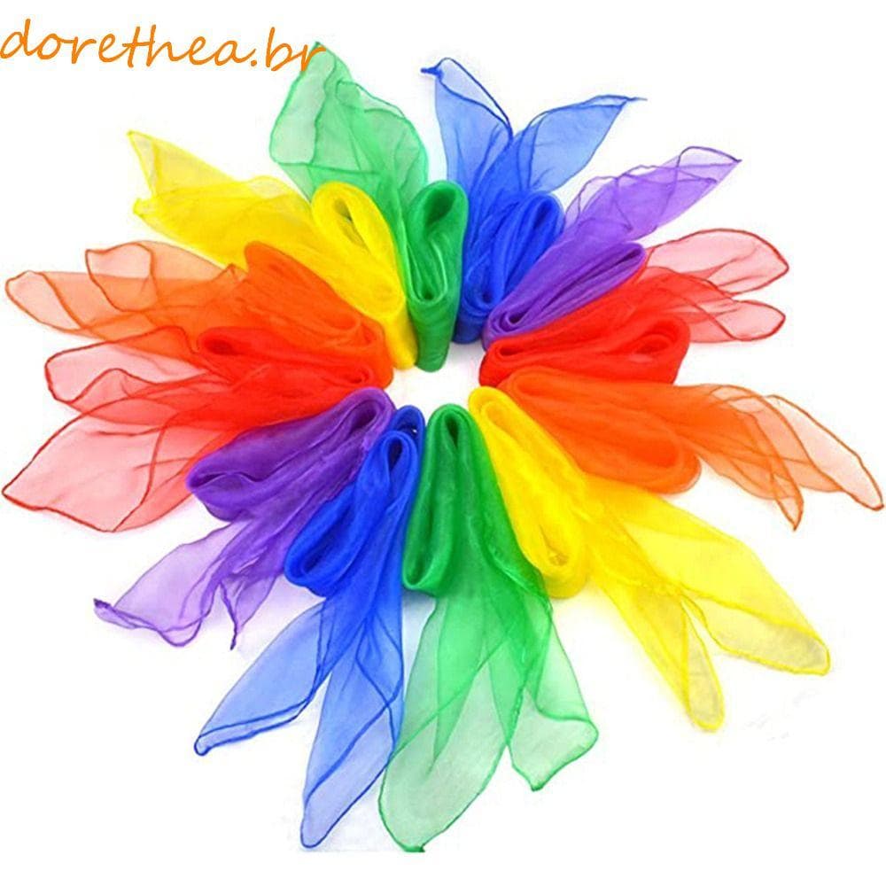 DORETHEA Lenços De Ginástica Adereços De Desempenho Dança Doces Brinquedos Sensoriais Coloridos Toalha