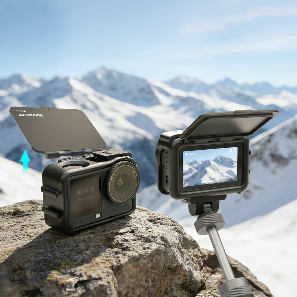 Para DJI Osmo Action 6 Moldura Protetora Removível Com Capa De Lente De Proteção De Luz , De Câmera À Prova De Choque Mo