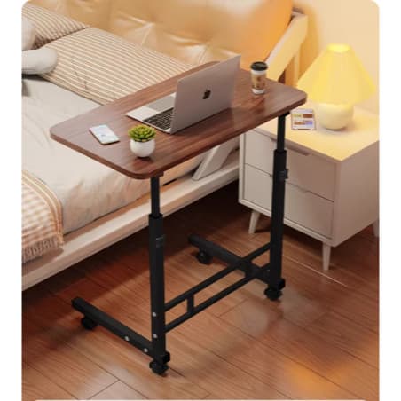 Mesa de escritório/computador multifuncional, com rodízios e altura ajustável, feita de MDF