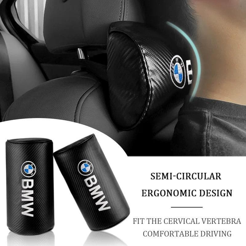 2 Pçs Encosto De Cabeça Do Carro Pescoço Resto Travesseiros Ombro Para BMW Desempenho E39 E46 E90 E60 F10 F11 F20 F30 F3