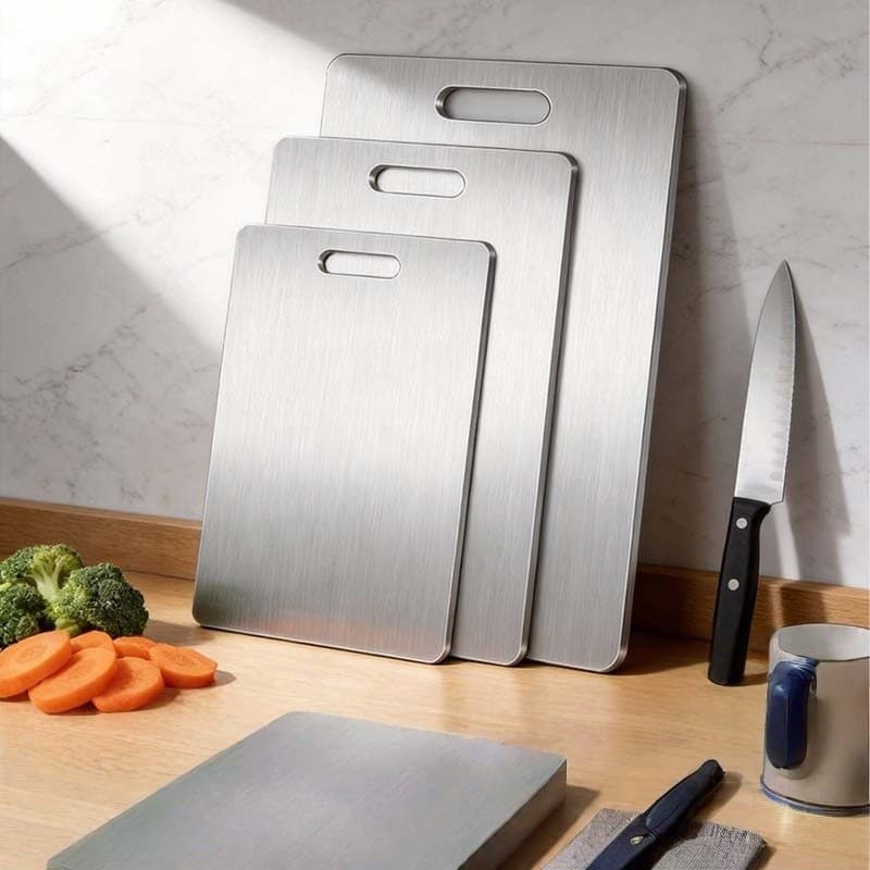 Tábua De Cozinha Inox 304 Grande Resistente E Fácil De Limpar