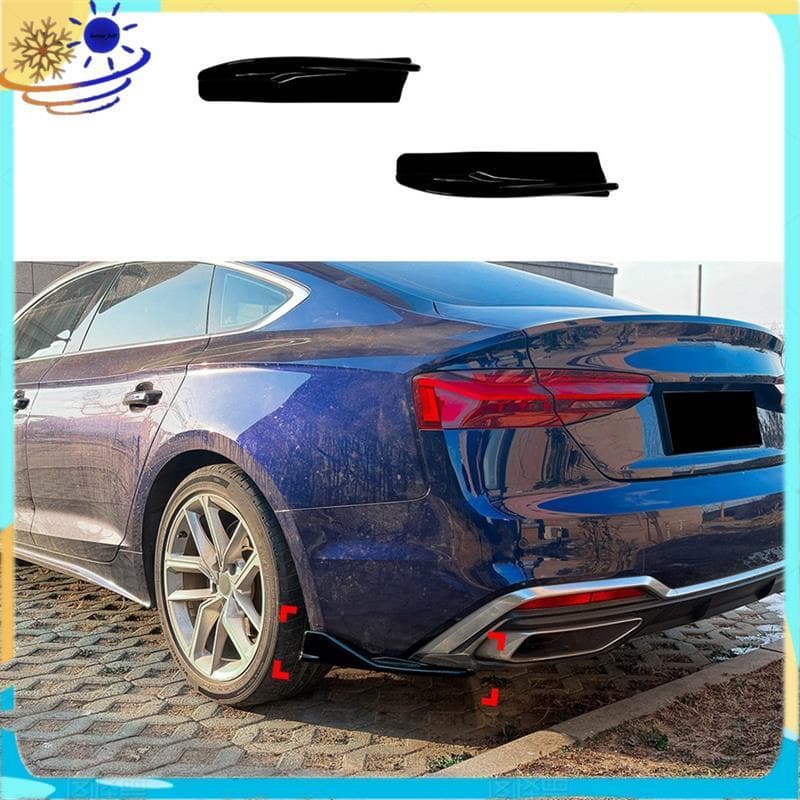 Para A5 S5 F5 Sline Sportback 2021-2024 Amortecedor Traseiro Lábio Canto Spoiler Capa Difusor Guarnição Acessórios